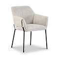 Trento Chenille Dining Chair Natural from Roseland Furniture