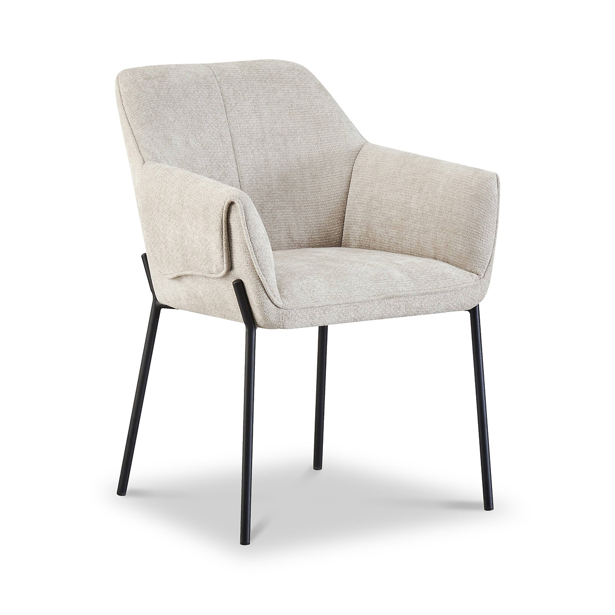 Trento Chenille Dining Chair Natural from Roseland Furniture