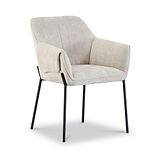 Trento Chenille Dining Chair Natural from Roseland Furniture