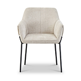 Trento Chenille Dining Chair Natural from Roseland Furniture