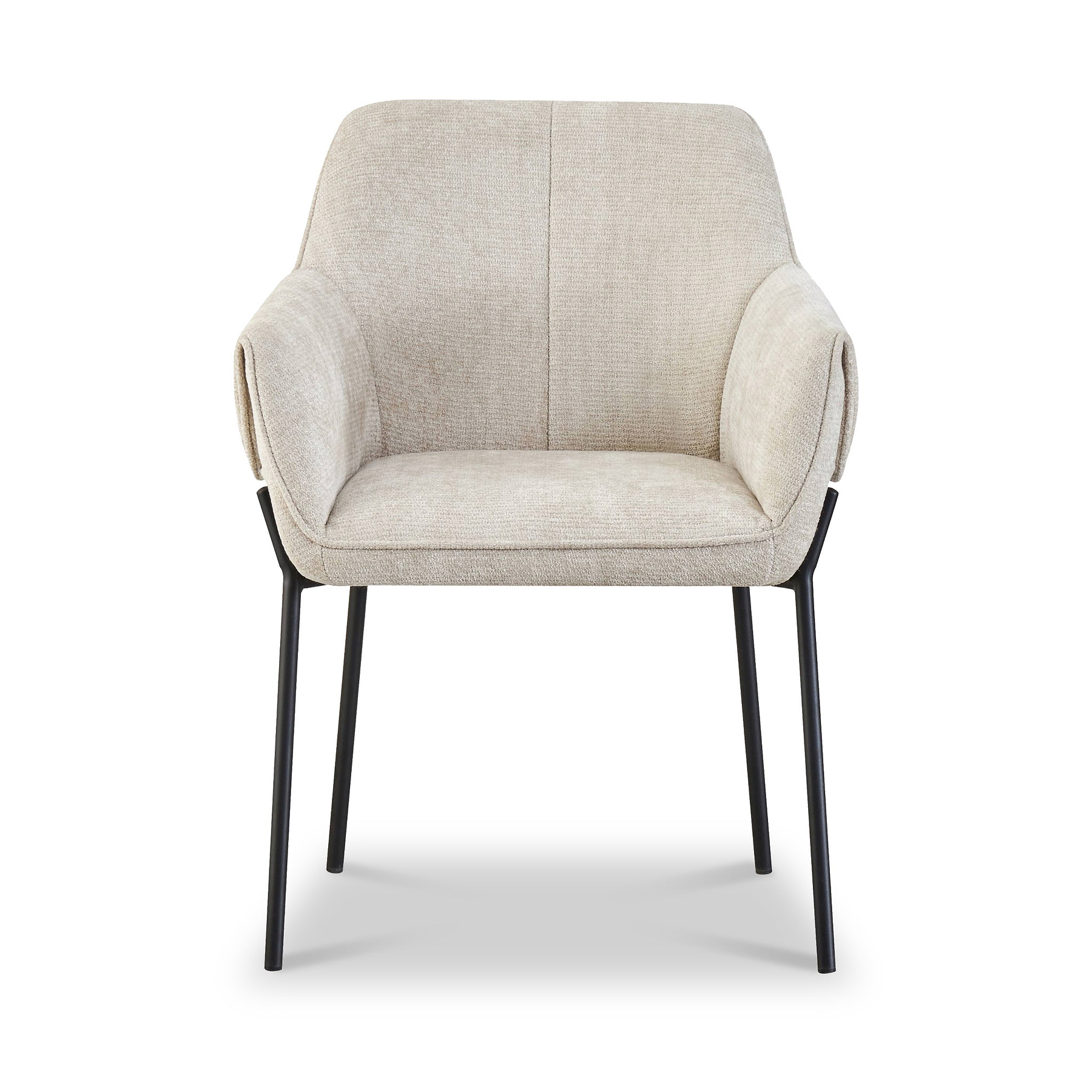 Trento Chenille Dining Chair Natural from Roseland Furniture