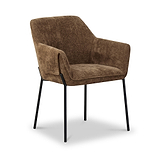 Trento Chenille Dining Chair Brown from Roseland Furniture