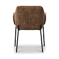 Trento Chenille Dining Chair Brown from Roseland Furniture