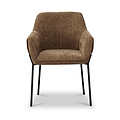 Trento Chenille Dining Chair Brown from Roseland Furniture