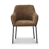 Trento Chenille Dining Chair Brown from Roseland Furniture