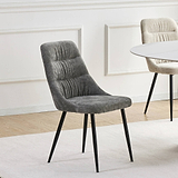 Darnley Chenille Dining Chair Grey from Roseland Furniture