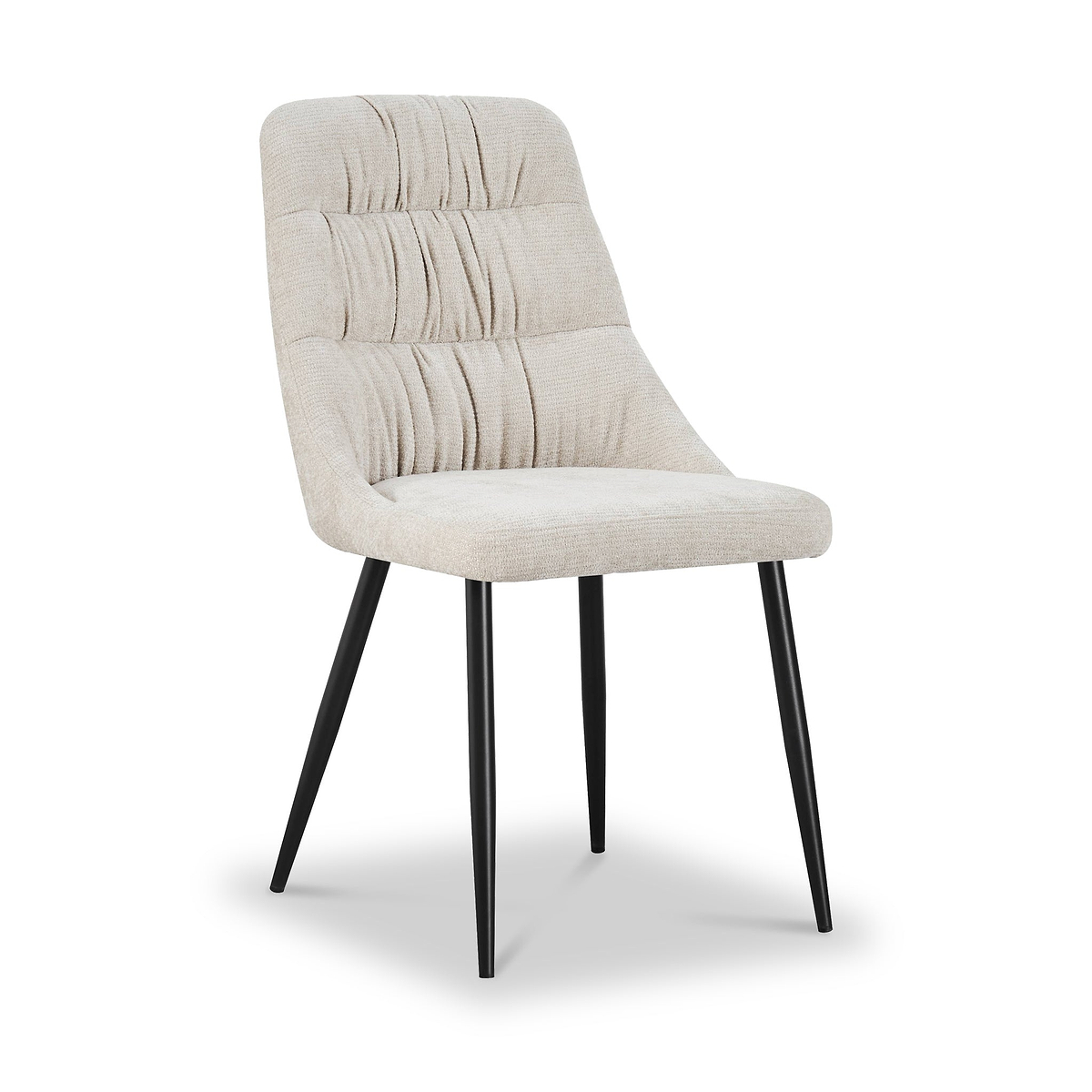 Darnley Chenille Dining Chair Natural from Roseland Furniture