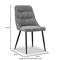 Darnley Chenille Dining Chair Natural from Roseland Furniture