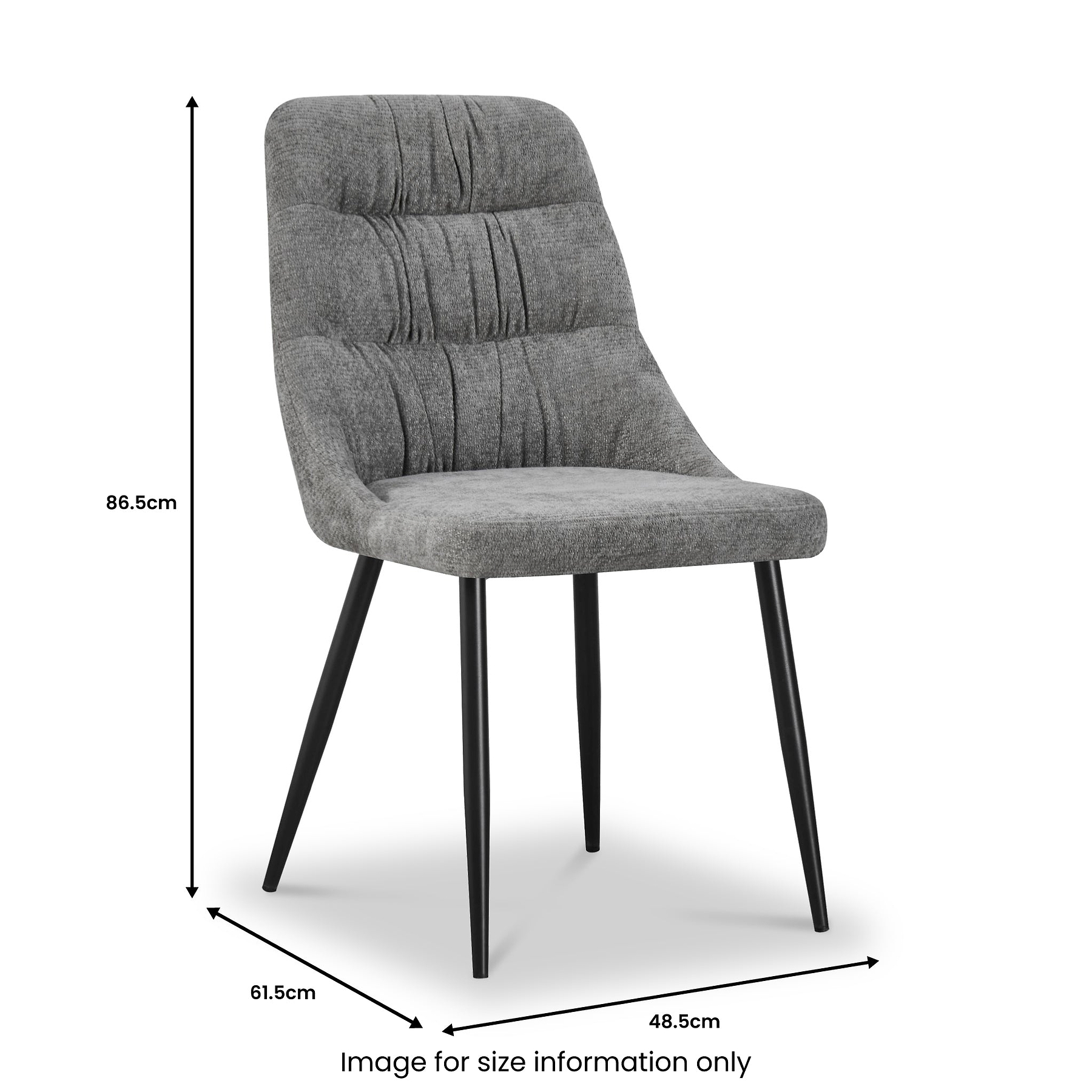 Darnley Chenille Dining Chair Natural from Roseland Furniture