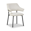 Faraday Textured Dining Chair Natural from Roseland Furniture
