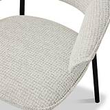Faraday Textured Dining Chair Natural from Roseland Furniture