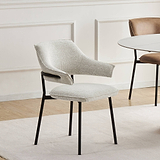 Faraday Textured Dining Chair Natural from Roseland Furniture