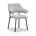 Faraday Textured Dining Chair Grey from Roseland Furniture