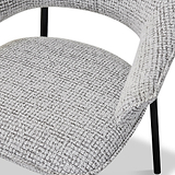 Faraday Textured Dining Chair Grey from Roseland Furniture