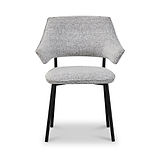 Faraday Textured Dining Chair Grey from Roseland Furniture