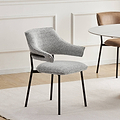 Faraday Textured Dining Chair Grey from Roseland Furniture
