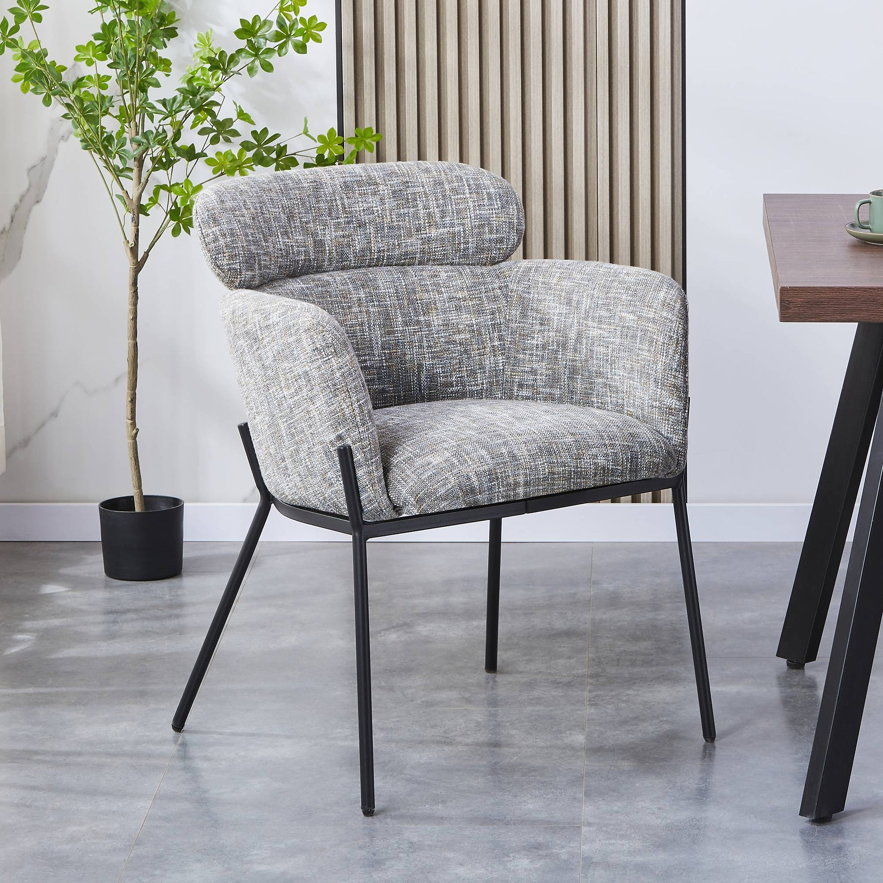 Holbeck Dining Chair Grey from Roseland Furniture
