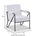 Cardney Speckled Accent Chair Natural from Roseland Furniture