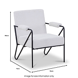 Cardney Speckled Accent Chair Natural from Roseland Furniture