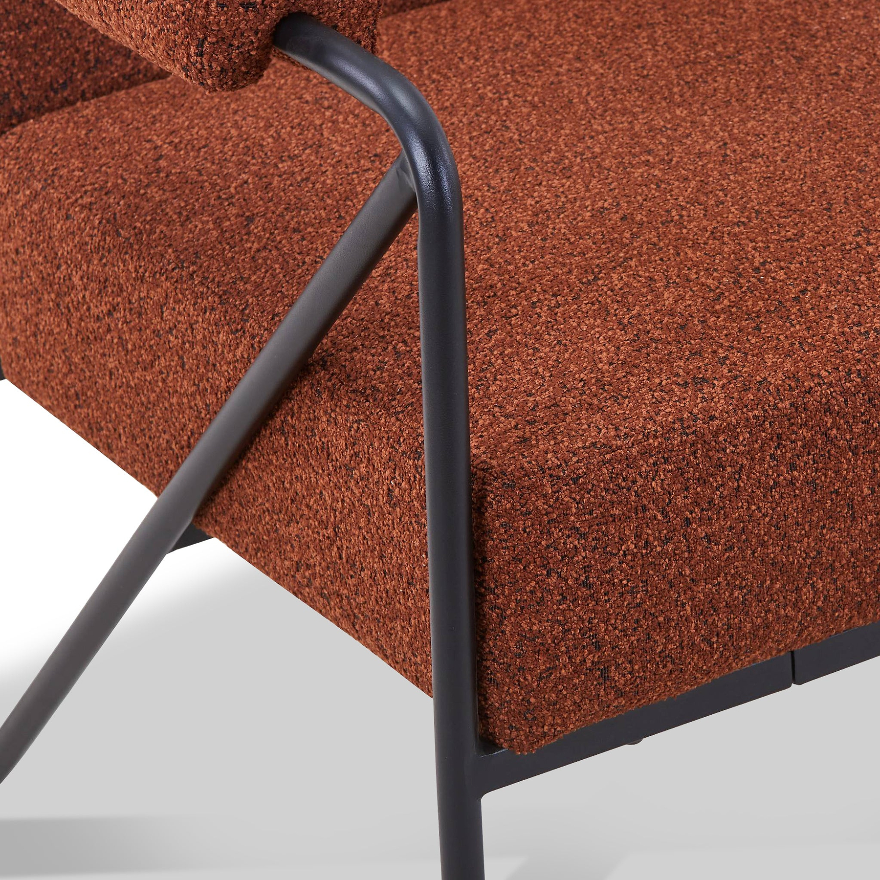 Cardney Speckled Accent Chair Burnt Orange from Roseland Furniture