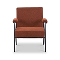 Cardney Speckled Accent Chair Burnt Orange from Roseland Furniture
