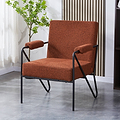 Cardney Speckled Accent Chair Burnt Orange from Roseland Furniture