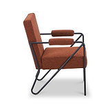 Cardney Speckled Accent Chair Burnt Orange from Roseland Furniture