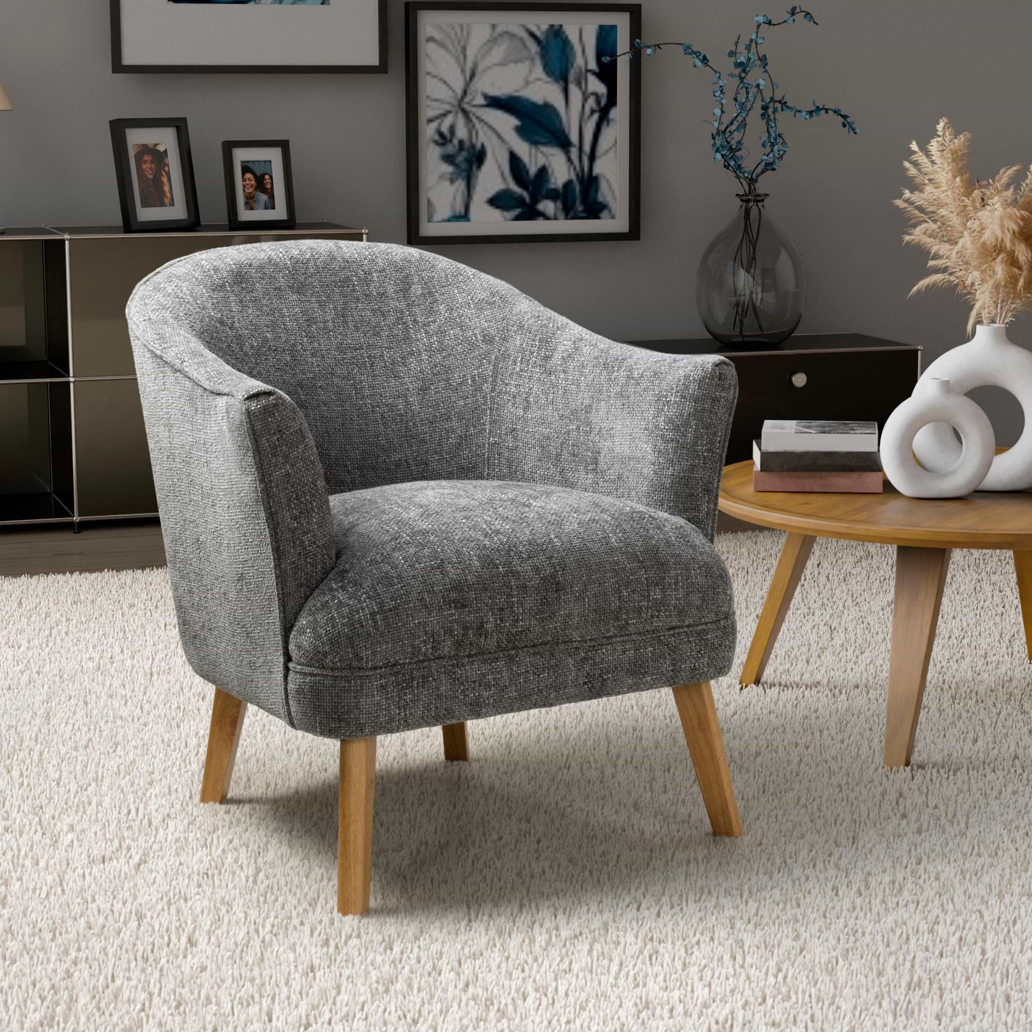 Pemberley Accent Chair Grey from Roseland Furniture