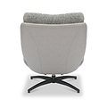 Kelso Lounge Accent Chair with Footstool Grey from Roseland Furniture