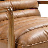 Kingsley Faux Leather Accent Chair Tan from Roseland Furniture