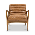 Kingsley Faux Leather Accent Chair Tan from Roseland Furniture