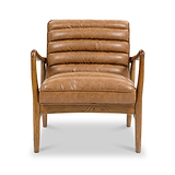 Kingsley Faux Leather Accent Chair Tan from Roseland Furniture