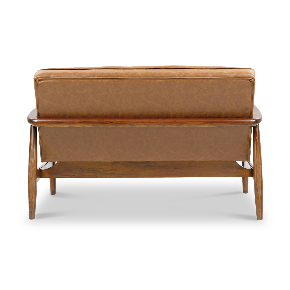 Kingsley Faux Leather 2 seater sofa Tan from Roseland Furniture