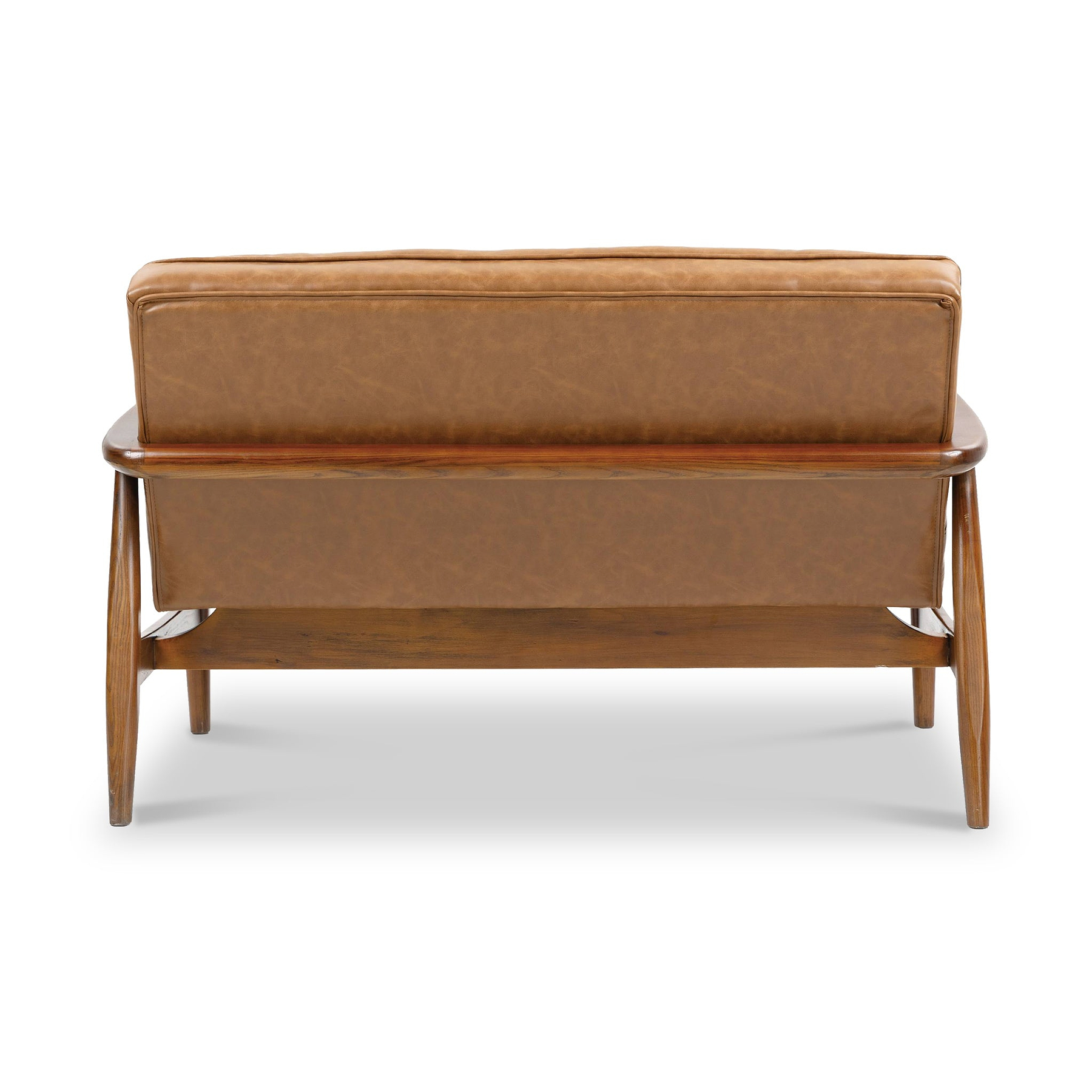 Kingsley Faux Leather 2 seater sofa Tan from Roseland Furniture