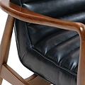 Kingsley Faux Leather 2 seater sofa Black from Roseland Furniture