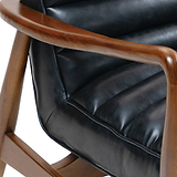 Kingsley Faux Leather 2 seater sofa Black from Roseland Furniture