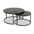 Freiston Nest Of Tables Black from Roseland Furniture
