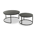 Freiston Nest Of Tables Black from Roseland Furniture