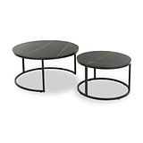 Freiston Nest Of Tables Black from Roseland Furniture