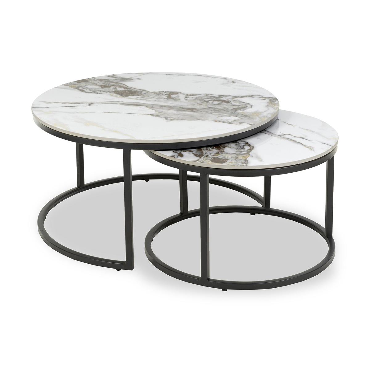 Freiston Nest Of Tables Gold from Roseland Furniture