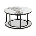 Freiston Nest Of Tables Gold from Roseland Furniture