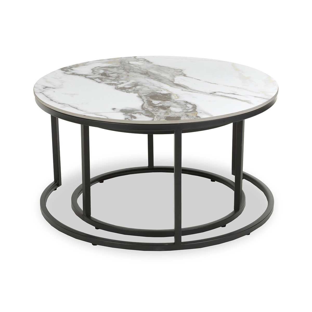 Freiston Nest Of Tables Gold from Roseland Furniture
