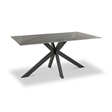 Farnell 160cm Ceramic Dining Table Grey from Roseland Furniture