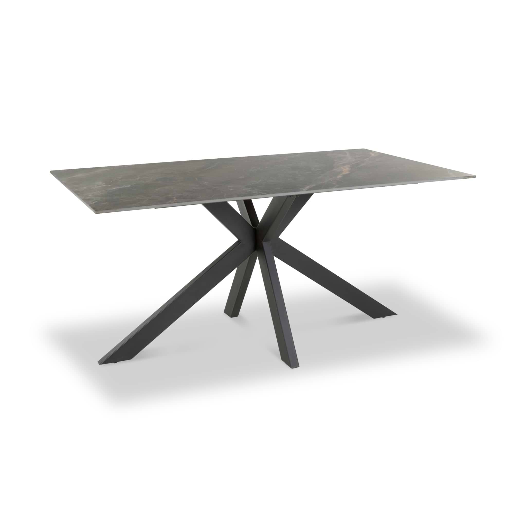 Farnell 160cm Ceramic Dining Table Grey from Roseland Furniture