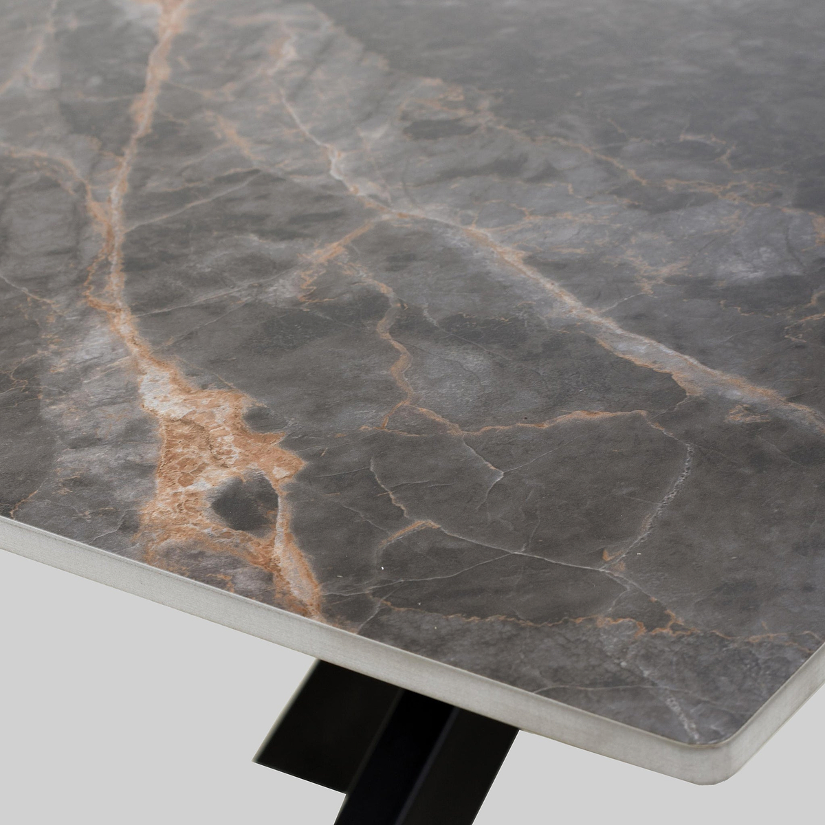 Farnell 160cm Ceramic Dining Table Grey from Roseland Furniture