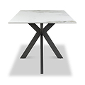 Farnell 160cm Ceramic Dining Table White from Roseland Furniture