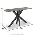Farnell Ceramic Console Table Grey from Roseland Furniture