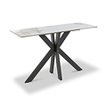 Farnell Ceramic Console Table White from Roseland Furniture
