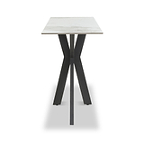 Farnell Ceramic Console Table White from Roseland Furniture
