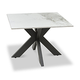 Farnell Ceramic Square Side Table White from Roseland Furniture